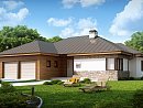Z180. Стильный одноэтажный дом с гаражом для двух автомобилей.