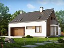Z237. Комфортный дом с гаражом простого аккуратного дизайна.
