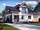 Z284. Комфортный дом привлекательного дизайна с дополнительной комнатой над гаражом.