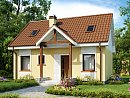 Z32. Компактный традиционный дом простой формы с двускатной крышей.