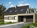 Z347. Проект комфортного дома с двускатной кровлей в современном стиле
