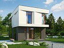 Z397. Компактный дом для узкого участка в стиле кубизм.