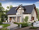 Z89. Традиционный дом с современными элементами архитектуры.