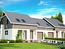 Zb3. Простой и удобный дом для симметричной застройки с боковым гаражом.