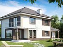 Zx12. Комфортабельный двухэтажный дом традиционной формы с гаражом.