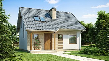 Практичный функциональный дом, недорогой в строительстве и эксплуатации.