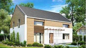 Версия адаптированного проекта удобного и красивого дома zx11