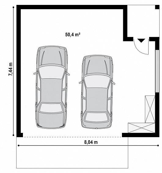 Проект дома Zg22 - план-схема 1